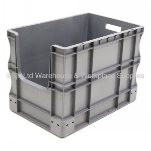 Heavy Duty Stacking Euro Box 60cm 90 Litre Open Front